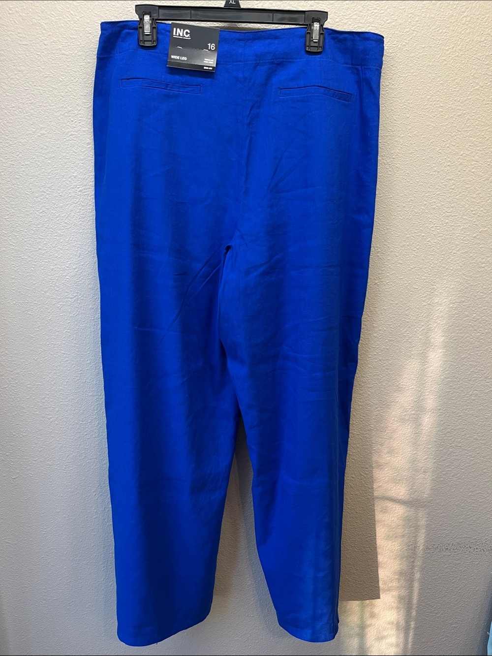 I.N.C. International concepts wide leg linen blend pants size 16